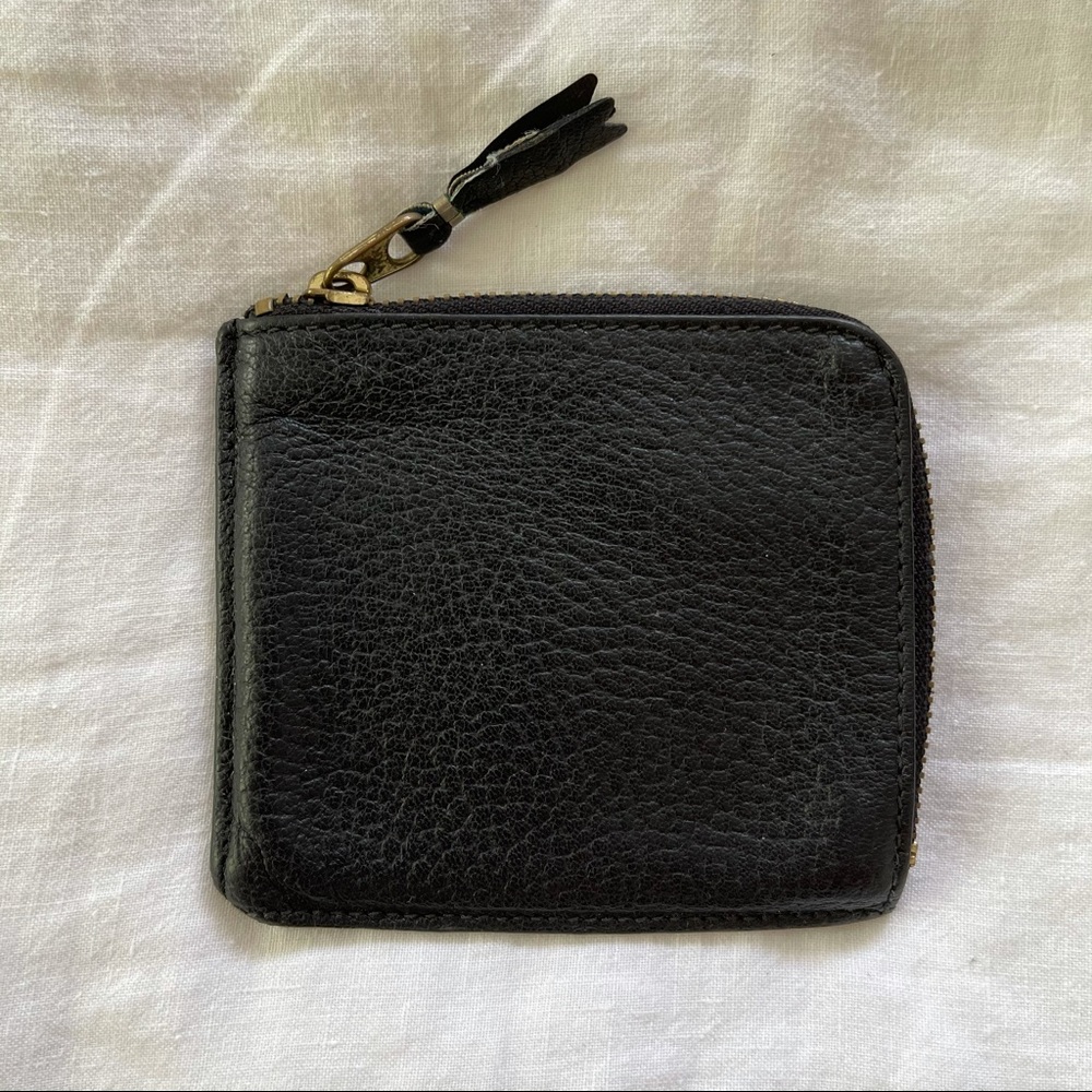 commes de garcon Black Zip Wallet